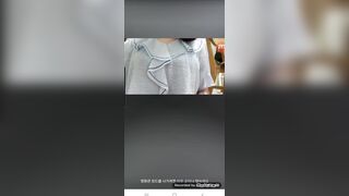 사무실에서 몰래 노출하는녀 korean bj (4)