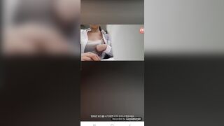 사무실에서 몰래 노출하는녀 korean bj (8)