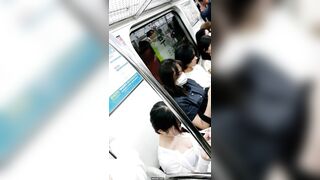 지하철 흰블라우스 슴골녀 ipcam