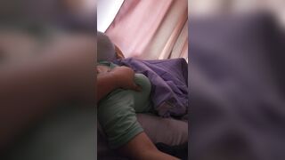 E컵 자는년 만지작거리기