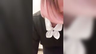 일본 핑크염색녀 얼공 1