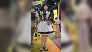 【xxn-241】双马尾兽耳女仆小姐姐..蕾丝过膝袜可爱内前后CD[某房原版] ipcam