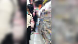 【店員胸チラB地区㊲】雑貨屋本屋美人店員さんおっぱい乳首２名！ ipcam
