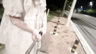 [普通資源] 05年反差女大 变态露出少女【洛淼淼】定制露出福利 china (4)