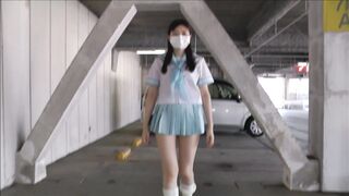 超ミニスカ　パンチラ　ゆなちゃん3 ミニスカでお散歩 ipcam