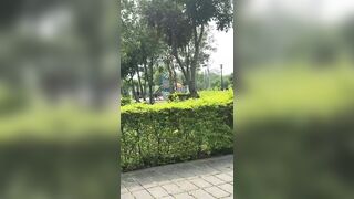 スポンサーは台湾の雌犬Qin Yizhenに太った豚男とのセックスを教えます+露出、極端なコントラスト33 china (3)