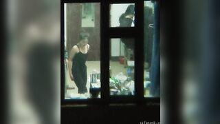 学校の寮の窓から覗く：女子生徒たちの着替え ipcam 2 (5)