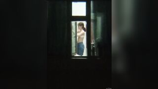 学校の寮の窓から覗く：女子生徒たちの着替え ipcam 3 (19)