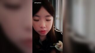 膚白甜美女孩要吃飽飽才和男友啪啪 柚子 - china