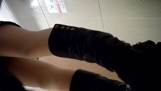 Black Silk Goddess Vomiting and Changing 1-3 toilet 3 03