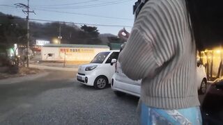 ✅桃のような形のお尻を屋外で露出してシュガーダディを誘惑、様々な公共の場所でオーラルセックス（パート2） china 02