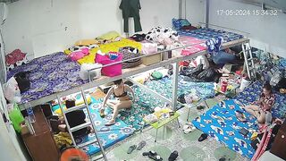 最新ハック流出：ウェブカメラ盗撮映像 ❤️ 多角度からの覗き見 — 寮で着替えるクラブホステスたちを隠し撮り（美女たちの競演） ipcam 1 03