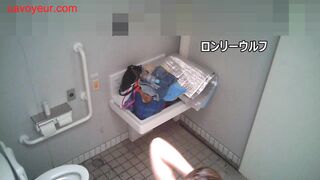 トイレ安らぎ極①ギャル美女のすべてをお見せします。巨乳を惜しみなく披露 voyeur jp