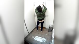 digi-tentsトイレでもりもりウンコするアイドル顔の制服美少女を絶妙アングル盗 voyeur jp 160526