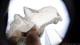 いかめし第六話 顔出し！風のいたずら！！ガチなモデル系JDの凄いものが撮れました！！ voyeur jp 160526