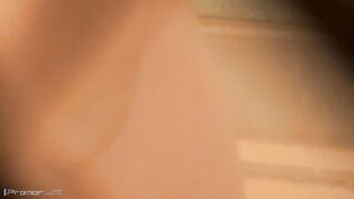 【しのび盗撮 禁断の民家浴室 3】ぽっちゃり美乳お姉さんは濡れた髪をブラッシング voyeur jp 170526