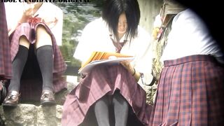 長いスカートて油断して座ってしまったjk voyeur jp 01-190526