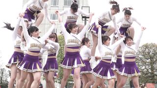 貴重 超有名私立jdチアの紫アンスコ開脚をローアングル撮影してみた02 voyeur jp