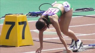 究極の美女アスリート達の競演 大学女子 陸上競技 200m② 動画 voyeur jp